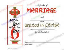 707 God is Love Abide in Love - Marriage Certificate
