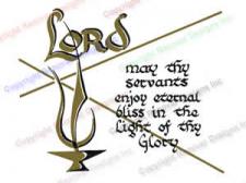 302 Light of Thy Glory - Mass Card for the Dead