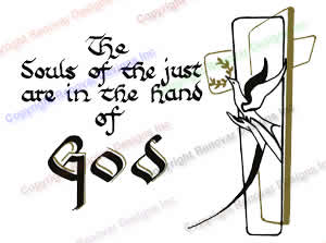 304 In the Hands of God - Mass Card for the Dead