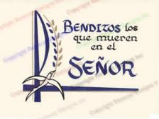 601 Blessed - Spanish Mass Card for the Dead