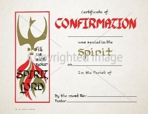 Personalized Confirmation Certificate - Spirit