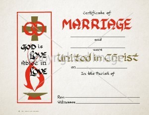 Personalized Marriage Certificate - 107