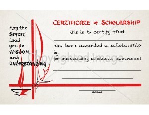 Certificate of Scholarship School Certificate