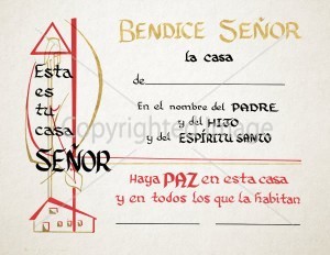Spanish Home Blessing Certificate